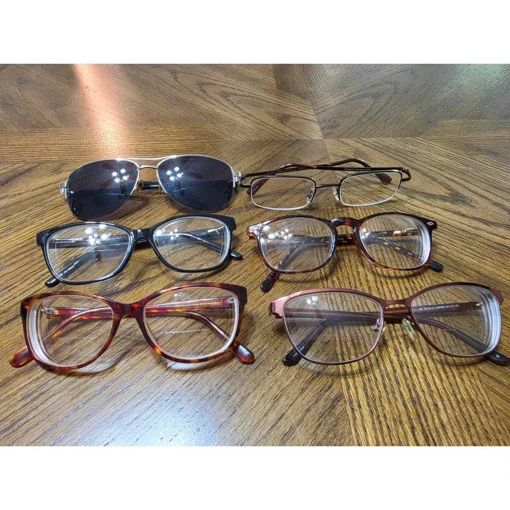 Mixed Eyewear Lot 6 Pairs most have distinct bifocal section
